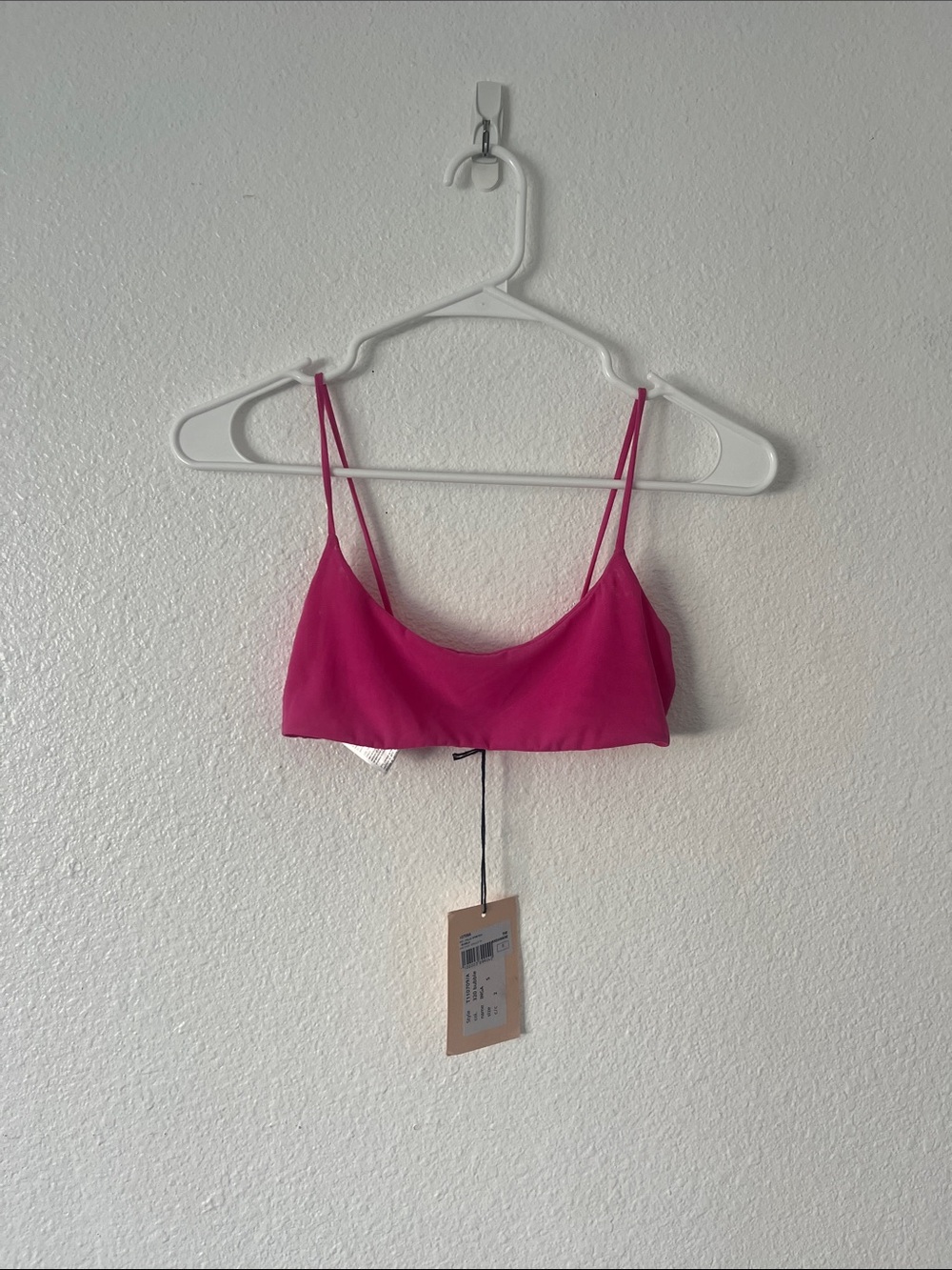 The The ANDAMANE Pink Tulle Bubble Bra Bralette Top Size Small